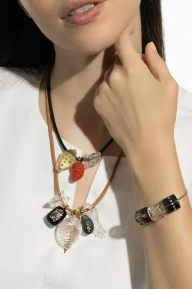 DEZSO BY SARA BELTRÁN Diamond Miami Shell Bead Charm | Thumbnail 2 DEZSO BY SARA BELTRÁN Diamond Miami Shell Bead Charm | Thumbnail 2