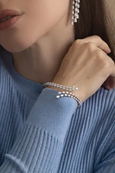 ARZANO Diamond Open Wrap Bracelet | Thumbnail 2 ARZANO Diamond Open Wrap Bracelet | Thumbnail 2