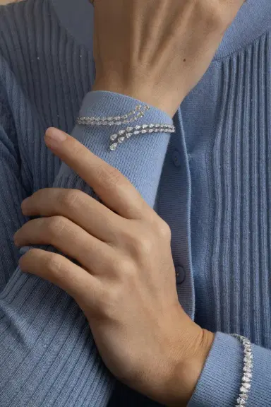 ARZANO Diamond Open Wrap Bracelet | Thumbnail 4 ARZANO Diamond Open Wrap Bracelet | Thumbnail 4
