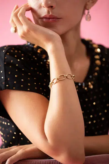 IRENE NEUWIRTH JEWELRY Diamond Pave Large Link Bracelet | Thumbnail 2 IRENE NEUWIRTH JEWELRY Diamond Pave Large Link Bracelet | Thumbnail 2
