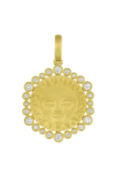 LEIGH MAXWELL Diamond Small Sun Halo Pendant | Thumbnail 1 LEIGH MAXWELL Diamond Small Sun Halo Pendant | Thumbnail 1