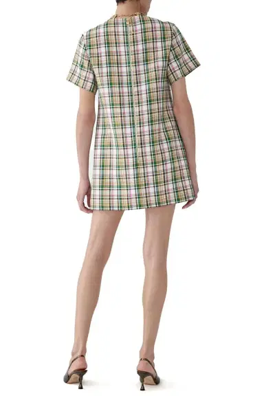 Carolina Herrera Embellished Short Sleeve Shift Dress | Thumbnail 4 Carolina Herrera Embellished Short Sleeve Shift Dress | Thumbnail 4