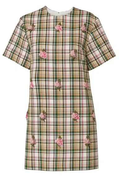 Carolina Herrera Embellished Short Sleeve Shift Dress | Thumbnail 1 Carolina Herrera Embellished Short Sleeve Shift Dress | Thumbnail 1
