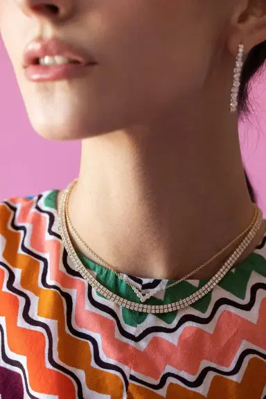Melissa Kaye Lenox Double Tennis Necklace | Thumbnail 2 Melissa Kaye Lenox Double Tennis Necklace | Thumbnail 2