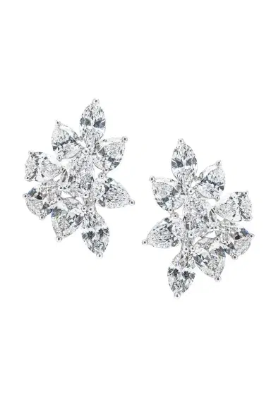 ARZANO Pear Diamond Cluster Earrings | Thumbnail 1 ARZANO Pear Diamond Cluster Earrings | Thumbnail 1