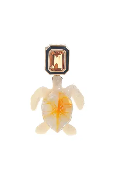 DEZSO BY SARA BELTRÁN Pearl Citrine Turtle Pendant | Thumbnail 1 DEZSO BY SARA BELTRÁN Pearl Citrine Turtle Pendant | Thumbnail 1