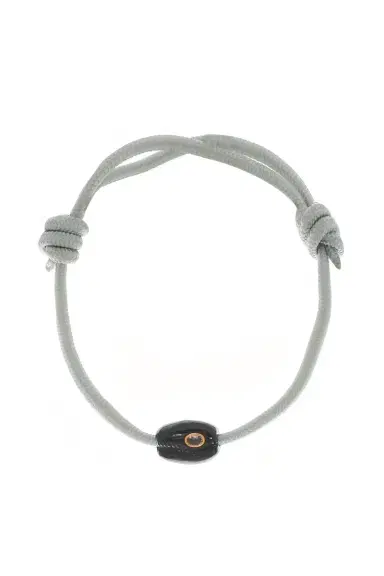 DEZSO BY SARA BELTRÁN Petite Onyx Cowrie Sillimanite Grey Bracelet | Thumbnail 1 DEZSO BY SARA BELTRÁN Petite Onyx Cowrie Sillimanite Grey Bracelet | Thumbnail 1