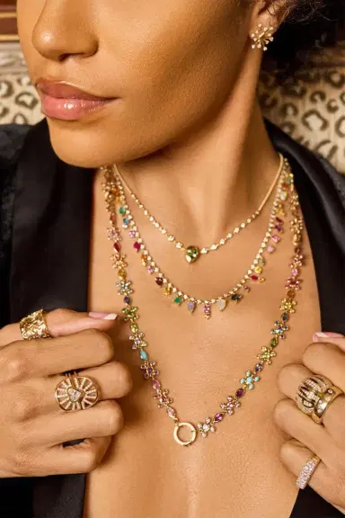 Eden Presley Rainbow Collar Necklace | Thumbnail 2 Eden Presley Rainbow Collar Necklace | Thumbnail 2