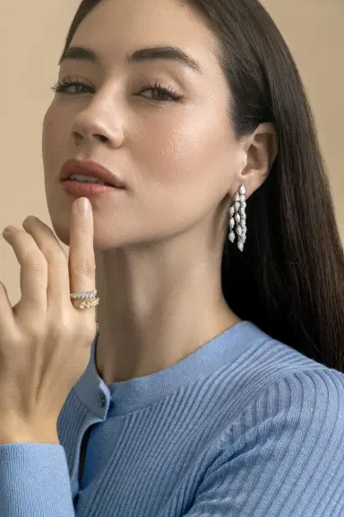 ARZANO Raindrop Diamond Earrings | Thumbnail 2 ARZANO Raindrop Diamond Earrings | Thumbnail 2