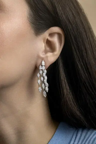 ARZANO Raindrop Diamond Earrings | Thumbnail 4 ARZANO Raindrop Diamond Earrings | Thumbnail 4