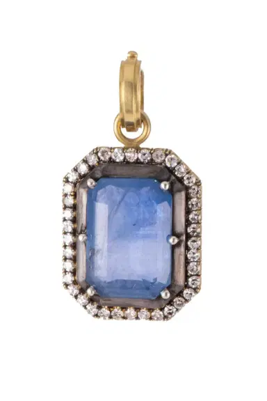 Sylva & Cie Sapphire Diamond Pendant | Thumbnail 1 Sylva & Cie Sapphire Diamond Pendant | Thumbnail 1