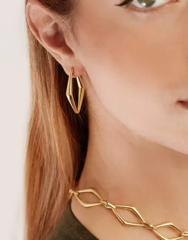 PARULINA Uptown Girl Medium Hoops | Thumbnail 3 PARULINA Uptown Girl Medium Hoops | Thumbnail 3