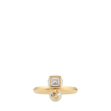 Jimmy Choo Jc Pearl Cube Ring | Thumbnail 1 Jimmy Choo Jc Pearl Cube Ring | Thumbnail 1