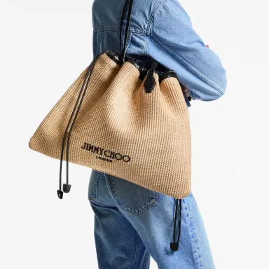 Jimmy Choo Drawstring Tote Large | Thumbnail 3 Jimmy Choo Drawstring Tote Large | Thumbnail 3