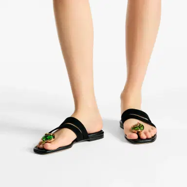 Jimmy Choo Emeri Stone Flat | Thumbnail 3 Jimmy Choo Emeri Stone Flat | Thumbnail 3