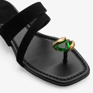 Jimmy Choo Emeri Stone Flat | Thumbnail 5 Jimmy Choo Emeri Stone Flat | Thumbnail 5