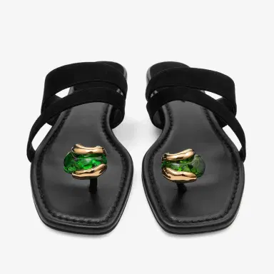 Jimmy Choo Emeri Stone Flat | Thumbnail 6 Jimmy Choo Emeri Stone Flat | Thumbnail 6