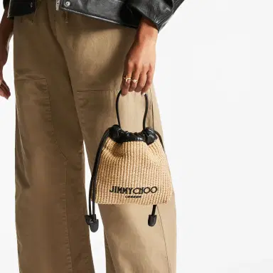 Jimmy Choo Drawstring Pouch Top Handle | Thumbnail 3 Jimmy Choo Drawstring Pouch Top Handle | Thumbnail 3