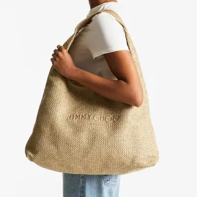 Jimmy Choo Beach Diamond Hobo Large | Thumbnail 3 Jimmy Choo Beach Diamond Hobo Large | Thumbnail 3
