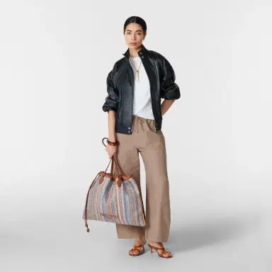 Jimmy Choo Drawstring Tote Large | Thumbnail 3 Jimmy Choo Drawstring Tote Large | Thumbnail 3
