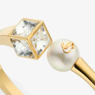 Jimmy Choo Jc Pearl Cube Cuff Large | Thumbnail 4 Jimmy Choo Jc Pearl Cube Cuff Large | Thumbnail 4