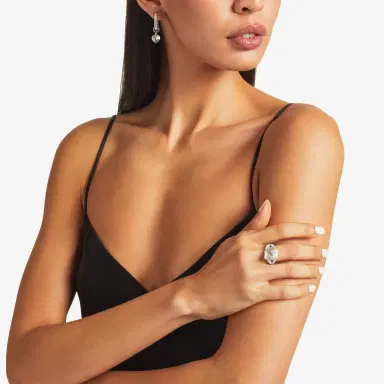 Jimmy Choo Heart Double Ring | Thumbnail 3 Jimmy Choo Heart Double Ring | Thumbnail 3