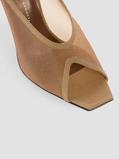 Giuseppe Zanotti Women's Brivido 105MM Mesh Mules - Chocolate | Thumbnail 6 Giuseppe Zanotti Women's Brivido 105MM Mesh Mules - Chocolate | Thumbnail 6
