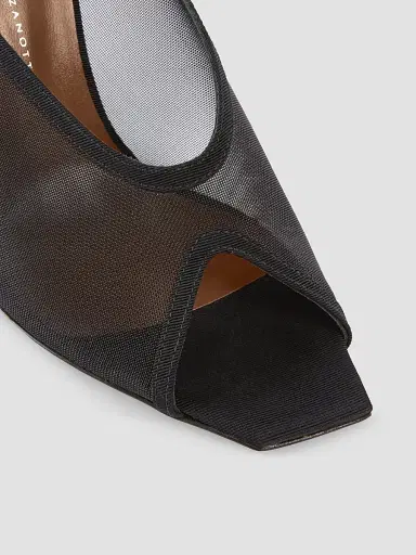 Giuseppe Zanotti Women's Brivido 5MM Mesh Mules - Nero | Thumbnail 6 Giuseppe Zanotti Women's Brivido 5MM Mesh Mules - Nero | Thumbnail 6