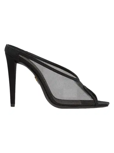 Giuseppe Zanotti Women's Brivido 5MM Mesh Mules - Nero | Thumbnail 1 Giuseppe Zanotti Women's Brivido 5MM Mesh Mules - Nero | Thumbnail 1