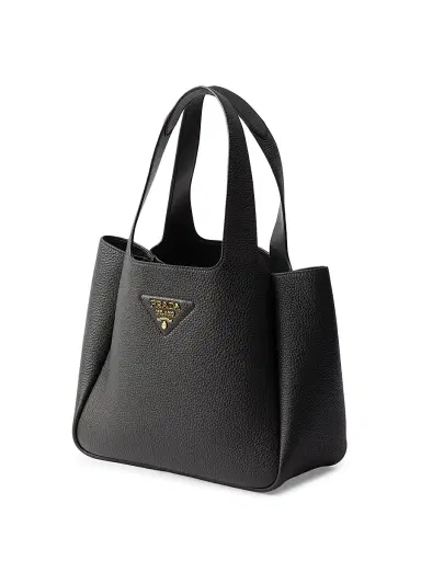 Prada Women's Leather Tote Bag - Black | Thumbnail 2 Prada Women's Leather Tote Bag - Black | Thumbnail 2