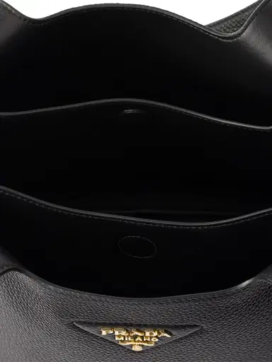 Prada Women's Leather Tote Bag - Black | Thumbnail 4 Prada Women's Leather Tote Bag - Black | Thumbnail 4