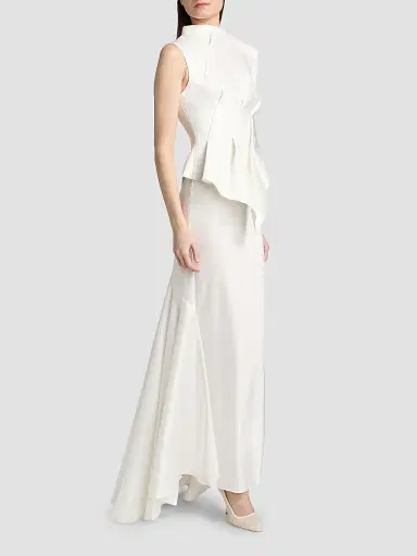 Acler Women's Forever Young Harty Satin Draped Gown - | Thumbnail 2 Acler Women's Forever Young Harty Satin Draped Gown - | Thumbnail 2