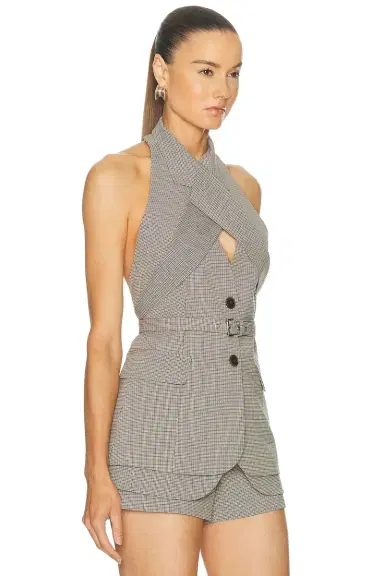 Monse Cross Lapel Vest Jacket | Thumbnail 2 Monse Cross Lapel Vest Jacket | Thumbnail 2