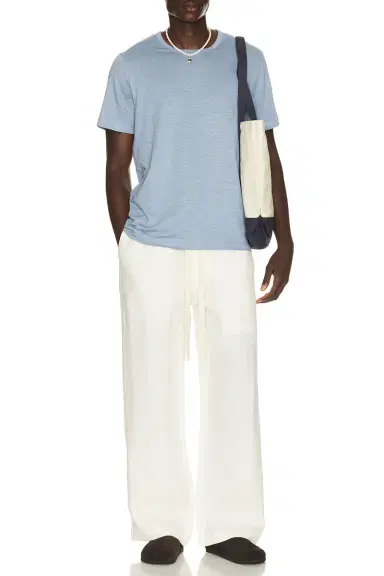 onia Stretch Linen Crewneck Tee Shirt | Thumbnail 3 onia Stretch Linen Crewneck Tee Shirt | Thumbnail 3