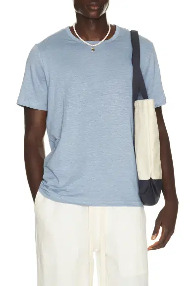onia Stretch Linen Crewneck Tee Shirt | Thumbnail 1 onia Stretch Linen Crewneck Tee Shirt | Thumbnail 1