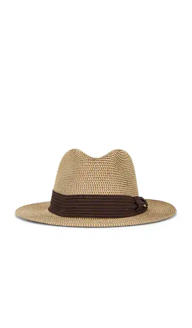 Brixton Roma Straw Packable Fedora Hat | Thumbnail 1 Brixton Roma Straw Packable Fedora Hat | Thumbnail 1