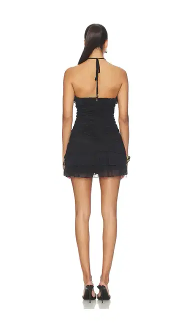 Runaway The Label Avani Deep-v Ruffle Mini Dress | Thumbnail 3 Runaway The Label Avani Deep-v Ruffle Mini Dress | Thumbnail 3