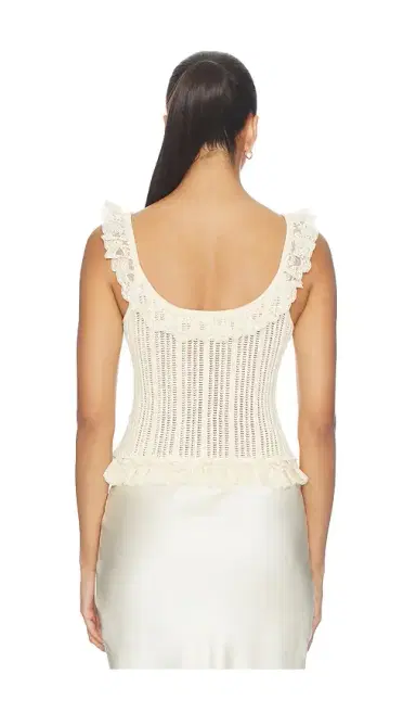 Tularosa Leyla Pointelle Ruffle Top | Thumbnail 3 Tularosa Leyla Pointelle Ruffle Top | Thumbnail 3