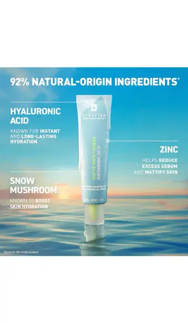 erborian Matte Moisturizer For Instant Mattifying Effect With Hyaluronic Acid And 1% Zinc 20mL | Thumbnail 6 erborian Matte Moisturizer For Instant Mattifying Effect With Hyaluronic Acid And 1% Zinc 20mL | Thumbnail 6