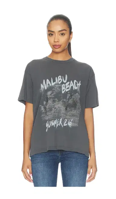 Anine Bing Cade Tee Surfer Black Blue | Thumbnail 2 Anine Bing Cade Tee Surfer Black Blue | Thumbnail 2