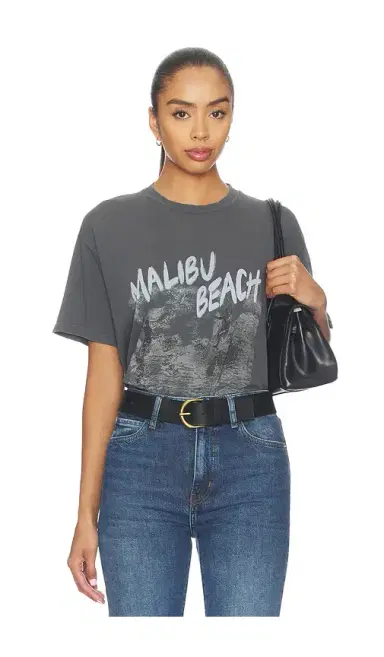 Anine Bing Cade Tee Surfer Black Blue | Thumbnail 1 Anine Bing Cade Tee Surfer Black Blue | Thumbnail 1