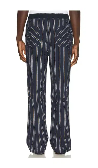 Scotch & Soda Otis Striped Linen Blend Straight Fit Jogger | Thumbnail 3 Scotch & Soda Otis Striped Linen Blend Straight Fit Jogger | Thumbnail 3