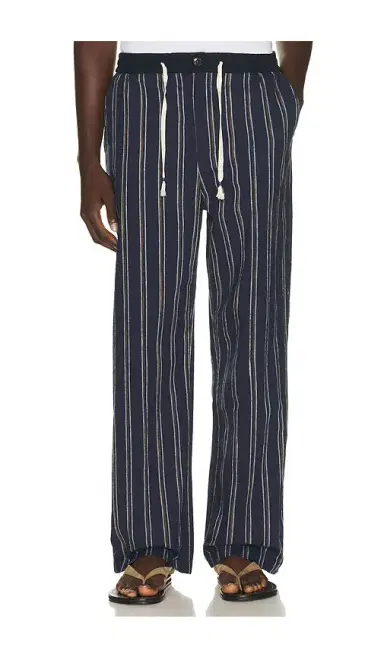 Scotch & Soda Otis Striped Linen Blend Straight Fit Jogger | Thumbnail 1 Scotch & Soda Otis Striped Linen Blend Straight Fit Jogger | Thumbnail 1