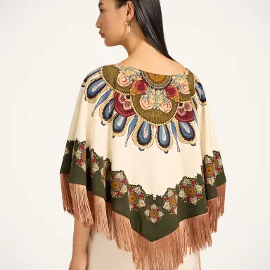 La DoubleJ Reversible Mini Poncho | Thumbnail 2 La DoubleJ Reversible Mini Poncho | Thumbnail 2