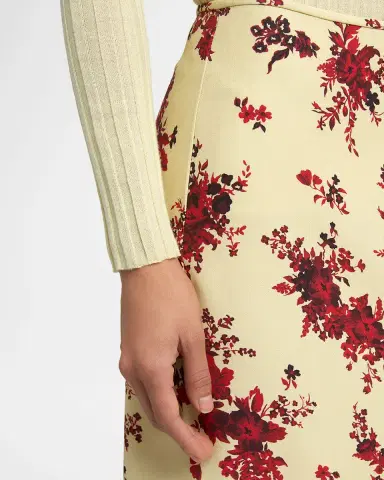 Jil Sander Floral-Print Viscose Midi Skirt | Thumbnail 5 Jil Sander Floral-Print Viscose Midi Skirt | Thumbnail 5