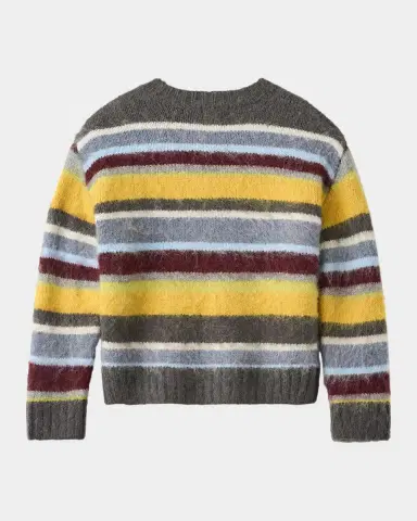 Molo Boy 's Brian Striped Crewneck Sweater, Size 3-6 | Thumbnail 2 Molo Boy 's Brian Striped Crewneck Sweater, Size 3-6 | Thumbnail 2