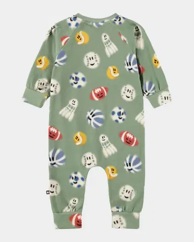 Molo Boy 's Fairfax Ball-Print Romper, Size 3M-18M | Thumbnail 2 Molo Boy 's Fairfax Ball-Print Romper, Size 3M-18M | Thumbnail 2