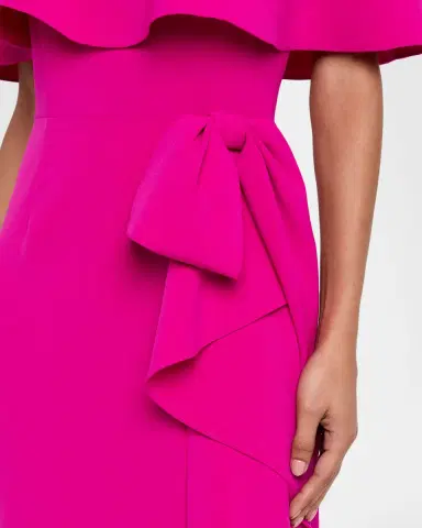 Rickie Freeman for Teri Jon Off-Shoulder Ruffle Column Gown | Thumbnail 5 Rickie Freeman for Teri Jon Off-Shoulder Ruffle Column Gown | Thumbnail 5