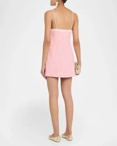 LoveShackFancy Florencio Tweed Mini Dress | Thumbnail 3 LoveShackFancy Florencio Tweed Mini Dress | Thumbnail 3