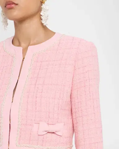 LoveShackFancy Ralphette Cropped Tweed Jacket | Thumbnail 5 LoveShackFancy Ralphette Cropped Tweed Jacket | Thumbnail 5